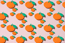 Pattern Of An Orange Citrus