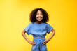 © Santi Nuñez/Stocksy - Happy Afro Girl in Studio