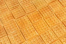 A Table Made Of Square Waffles