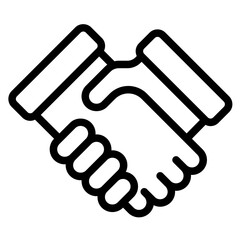 Wall Mural - contract outline style icon