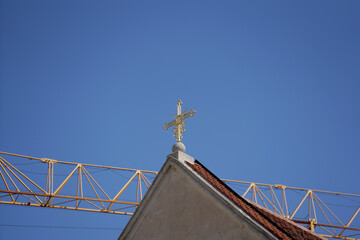 Canvas Print - Low angle shot of St. Rupert's Church in Vienna