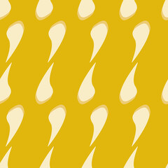 Poster - Yellow fantasy figure vector seamless repeat pattern print background