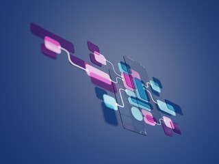 ux ui flowchart connection node graphic designer creative planning application process development d