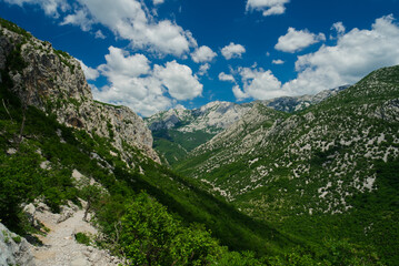 Croatia Paklenica National Park extra wide panorama in Croatia, Europe