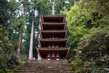 Poster - Murouji Temple in Nara.