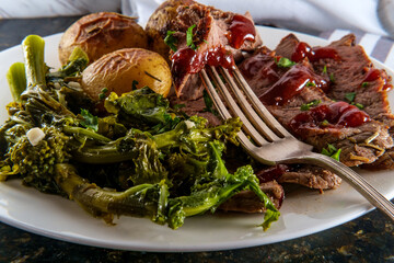 Canvas Print - Steak and Potatoes