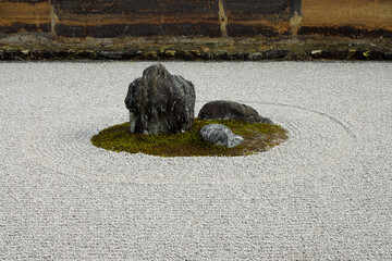 Canvas Print - Ryuanji Temple in Kyoto.