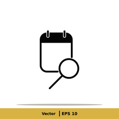 Calendar, Schedule, Date Settings, Appointment Icon Illustration. Date Sign Symbol. Vector Icon EPS 10