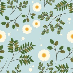 seamless pattern with flowers