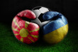 Football Ukraine vs North Macedonia Concept