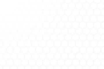 Aufkleber - Abstract background honeycomb white and grey. Embossed Hexagon, light and shadow