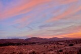 Fototapeta  - Beautiful Sunset In The Southern California Desert City Palmdale