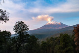 Fototapeta Sawanna - Popocatepetl al amanecer