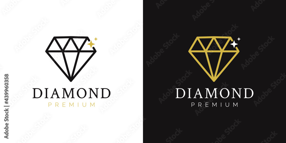 diamont luxury logo design concept Stock Vector | Adobe Stock display picture 3