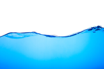  Blue water wave on white. clean drinking water.