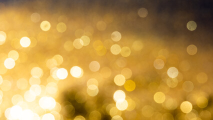 Wall Mural - Abstract background bokeh Gold Glitter and elegant for Christmas and Happy new year