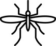 mosquito minimal line icon
