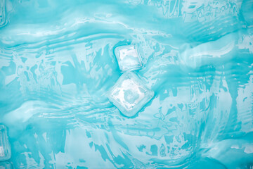 Wall Mural - Cool and transparent ice in summer