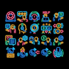 Poster - Telemarketing Sale neon light sign vector. Glowing bright icon Telemarketing Help And Information Research, Calling Operator And Customer Illustrations