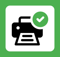 Poster - Printer, Print machine icon vector illustration.