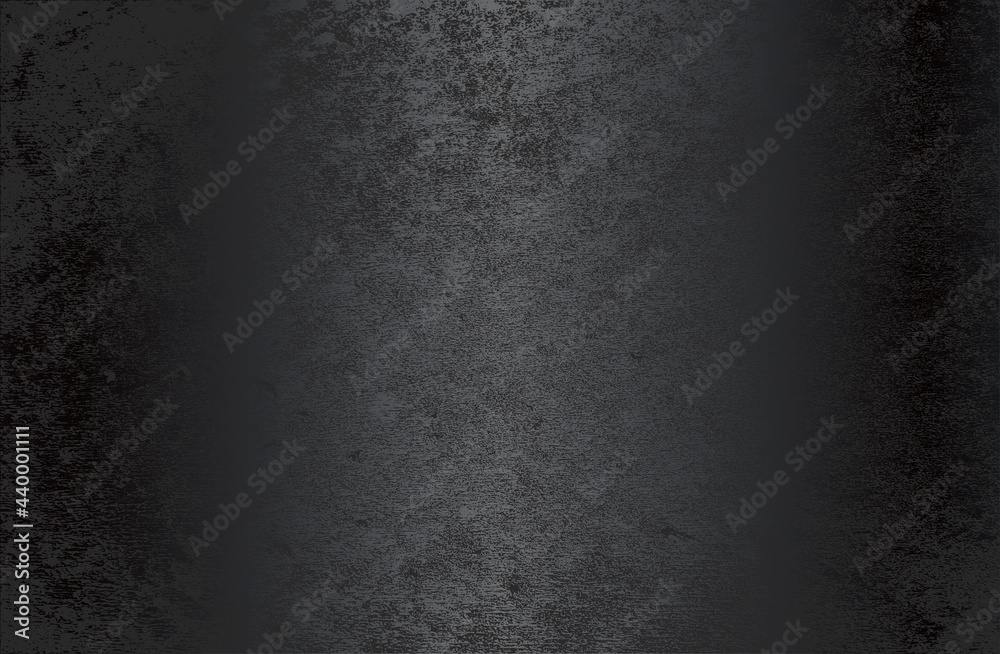 Luxury black metal gradient background with distressed cracked concrete texture. - obrazy, fototapety, plakaty 