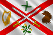 Flag of County Kildare in Ireland