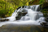 Fototapeta Krajobraz - Stunning waterfall in the Brecon Beacons, Wales, UK.