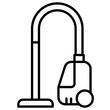 Outline vacuum cleaner icon