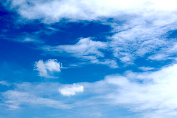 blue sky with beautiful natural white clouds