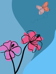 Wall Mural - Spring Flower background pattern