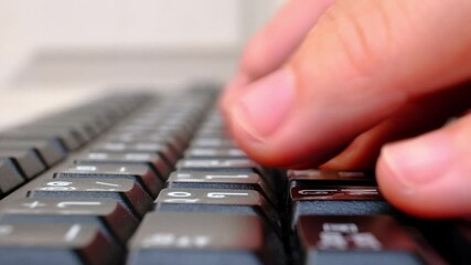 Poster - person typing on a keyboard