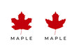 © Vladislav - Maple leaf logo isolated on white background. Vector illustration