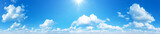 Fototapeta Las - sunny sky background whith clouds