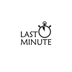 Sticker - Last minute offer icon isolated on white background