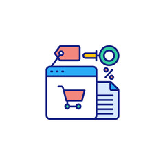 Shopping icon in vector. Logotype