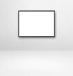 © daboost - Black picture frame hanging on a white wall