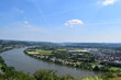 Rhein bei Remagen mit Campingplatz Goldene MEile