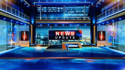 3D rendering background is perfect for any type of news or information presentation. The background features a stylish and clean layout 