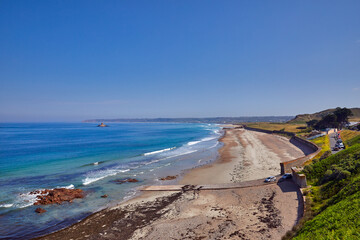 Wall Mural - Image of St Ouens Bay from La Pulente end of the bay, Jersey CI