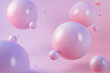 © George J/Westend61 - 3D illustration of purple and pink spheres