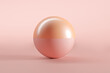 © George J/Westend61 - Three dimensional render of pink and orange sphere