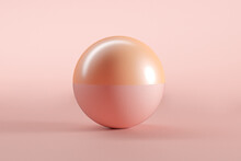 Three Dimensional Render Of Pink And Orange Sphere