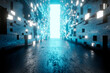 © Spectral/Westend61 - 3D illustration of architecture visualisation of alien science fiction building interior with open gate