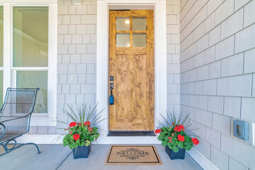 Sticker - Exterior view of the house entrance