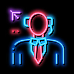 Poster - air dispatcher neon light sign vector. Glowing bright icon air dispatcher sign. transparent symbol illustration
