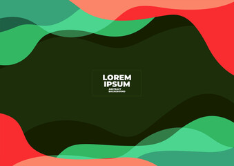 Poster - Trendy abstract geometric background.Trend gradient. Fluid shapes composition.