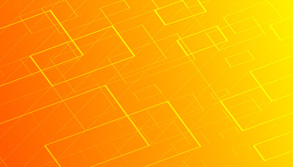 Poster - abstract lines on yellow background. technology and connection concept. technology connection digita