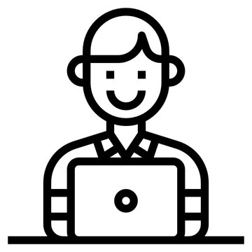 Employee outline icon