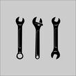 tools workshop garage logo mascot template