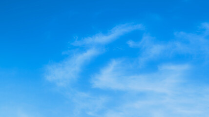 Wall Mural - blue sky with beautiful natural white clouds